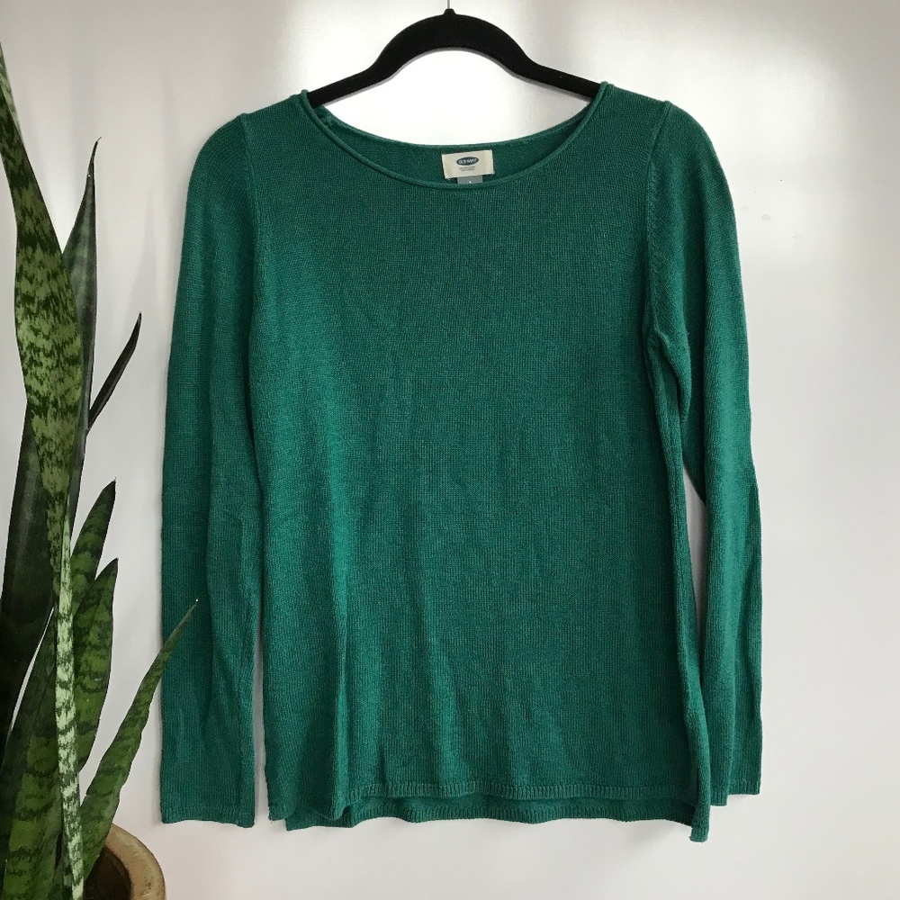 Old Navy Women's Sweater Boat Neck Hunter Green S
